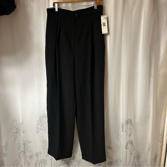 Rena Rowan New Black‎ High-Waisted pleated Trousers. Size 14 - Picture 1 of 12